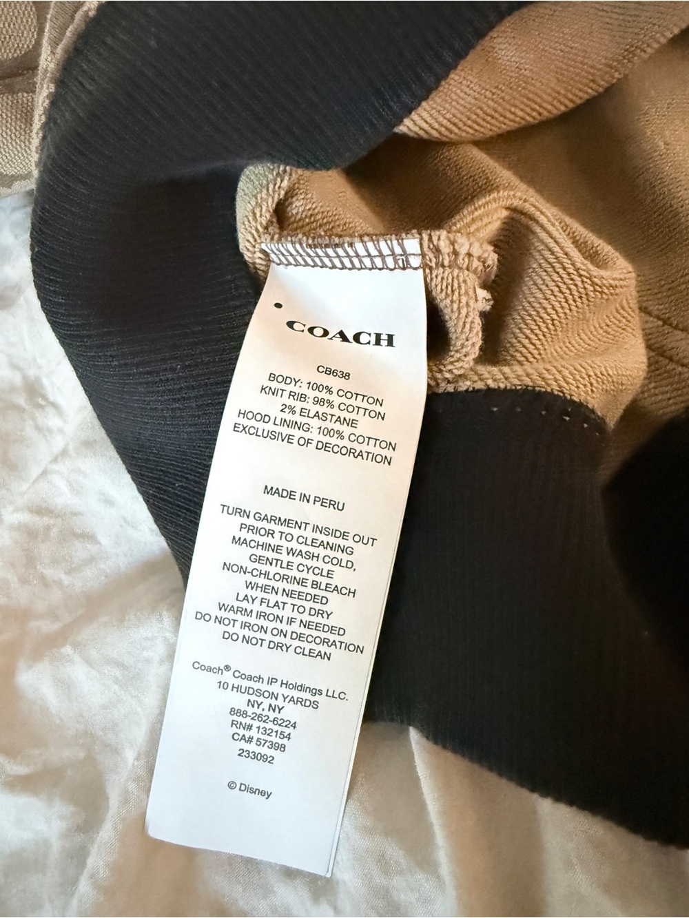 Coach Tan Logo 101 Dalmatians Pullover Hoodie - Picture 3 of 5